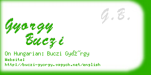 gyorgy buczi business card